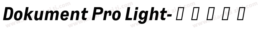 Dokument Pro Light字体转换